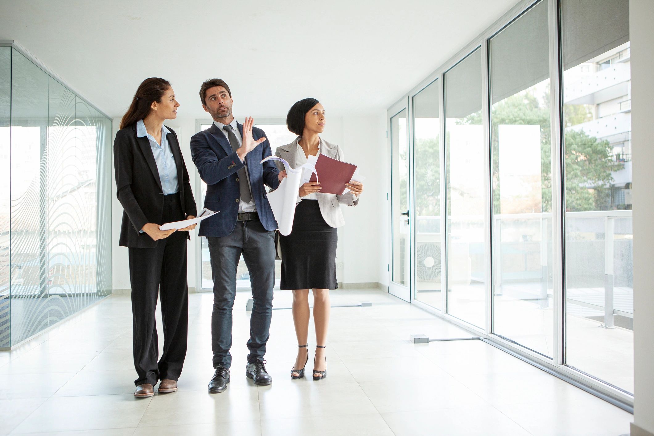 Professional real estate advisor in an office setting