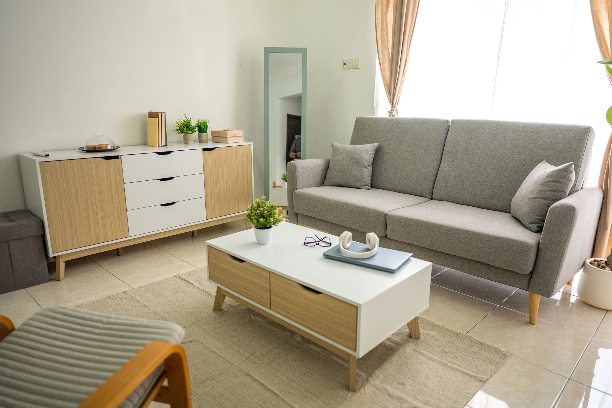 Modern house interior living room